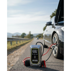 Mey İthalat® Acil Durum LED Işıklı Akü Takviye ve Hava Kompresörü