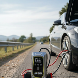 Mey İthalat® Acil Durum LED Işıklı Akü Takviye ve Hava Kompresörü