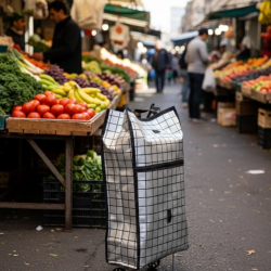 Mey İthalat® Ağır Yük Taşımaya Uygun Tekerlekli Market ve Pazar Çantası