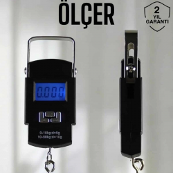 Mey İthalat® Ağırlık Ölçer 50 Kg El Terazisi El Kantarı Pilli Led Ekran