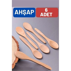 Mey İthalat® Ahşap Baharat Kaşığı Barnhard Design 6 ADET