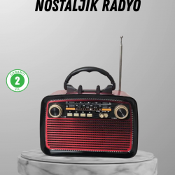 Mey İthalat® Ahşap Dokulu Bluetooth Müzik Kutusu – Vintage LED Tasarımıyla Modern Ses Deneyimi