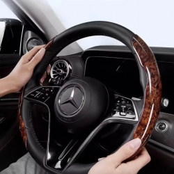 Mey İthalat® Ahşap Tasarımlı DireNessiWorldiyon Simidi Koruma Kılıfı 2 li