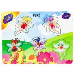 Mey İthalat® Ahşap Tutmalı Peri Kızı Puzzle