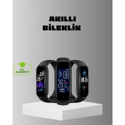 Mey İthalat® Akıllı Bileklik Adım Sayarlı Kalori Takipli Bildirim Uyumlu IP67
