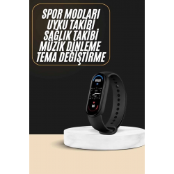 Mey İthalat® Akıllı Bileklik Android ve İOS Uyumlu Bildirim ve Çağrı Görme Spor Takibi
