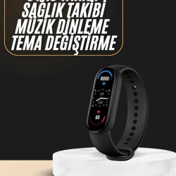 Mey İthalat® Akıllı Bileklik Android ve İOS Uyumlu Bildirim ve Çağrı Görme Spor Takibi