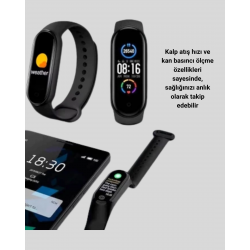 Mey İthalat® Akıllı Bileklik – Kalp Atış, Uyku ve Adım Takibi, IP67 Su Geçirmez