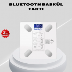 Mey İthalat® Akıllı Bluetooth Tartı – 8 Farklı Ölçüm Verisi, Otomatik Kişi Tanıma