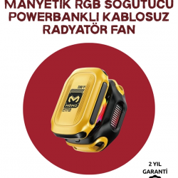 Mey İthalat® Akıllı Dijital Kontrollü Soğutucu | AI & Standart Mod | 7 Kanatlı Fan Tasarımı