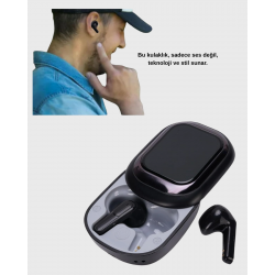Mey İthalat® Akıllı Ekranlı Kablosuz Kulaklık – Gürültü Engelleme ve HD Ses Deneyimi