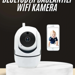 Mey İthalat® Akıllı Güvenlik Kamerası HD Görüntü Kalitesi Hareket Algılama Wifi Kamera