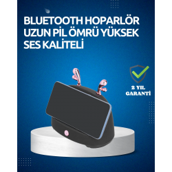 Mey İthalat® Akıllı Kablosuz Telefon Tutucu ve Stereo Hoparlör – Kolay Kullanım ve Yüksek Ses Kalitesi