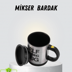 Mey İthalat® Akıllı Kendi Kendini Karıştıran Termal Kupa – Paslanmaz Çelik