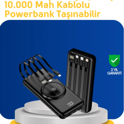 Mey İthalat® Akıllı Koruma Sistemli Powerbank – Hızlı, Güvenli ve Modern