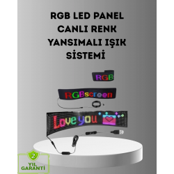 Mey İthalat® Akıllı LED Matrix Panel – USB Bağlantılı, Kaydırmalı Yazı ve Animasyon Desteği