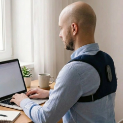 Mey İthalat® Akıllı Postür Düzeltici Masaj Kemeri Medikal Destekli