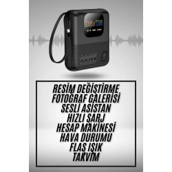Mey İthalat® Akıllı Powerbank 10.000 MAH 4 Çıkışlı Taşınabilir Dijital Göstergeli