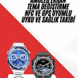 Mey İthalat® Akıllı Saat 1.62 İnç Ultimate Nabız Sensörlü Sesli Görüşme Yapabilen