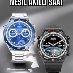 Mey İthalat® Akıllı Saat 2024 Model Arama Cevaplayan Uyku ve Sağlık Takibi