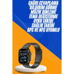 Mey İthalat® Akıllı Saat 3 Kordonlu Waterproof Adımsayar, Titreşim ve GPS Özelliği