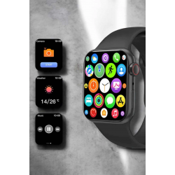 Mey İthalat® Akıllı Saat 44mm Çelik Kasa, OLED Ekran ve Gelişmiş Sağlık Takibi