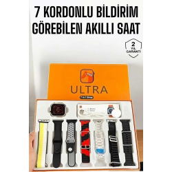 Mey İthalat® Akıllı Saat 7 Farklı Kordonlu Arama Cevaplayan Bildirim GPS Özelliği