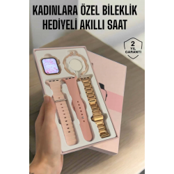 Mey İthalat® Akıllı Saat Adımsayar, Nabız Takibi ve GPS Destekli Kadınlara Özel