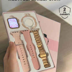 Mey İthalat® Akıllı Saat Adımsayar, Nabız Takibi ve GPS Destekli Kadınlara Özel