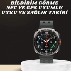 Mey İthalat® Akıllı Saat Amoled Ekran Bluetooth Bağlantılı Sağlık Takibi GPS Uyumlu