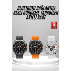 Mey İthalat® Akıllı Saat Amoled Ekran Bluetooth Bağlantılı Sağlık Takibi GPS Uyumlu