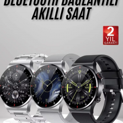 Mey İthalat® Akıllı Saat Amoled Ekran Bluetooth Bağlantılı Sesli Görüşme Nabız Ölçer