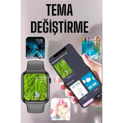 Mey İthalat® Akıllı Saat Amoled Ekran Yeni Nesil Bluetooth Bağlantılı