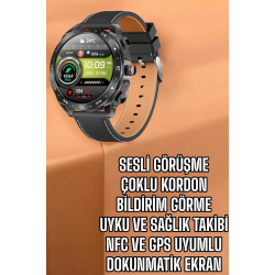 Mey İthalat® Akıllı Saat Bildirim Görme Sesli Görüşme Çoklu Kordon GPS Takibi