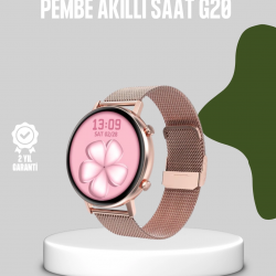 Mey İthalat® Akıllı Saat – Bluetooth 5.0, Suya Dayanıklı, Kablosuz Şarj