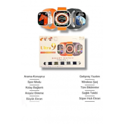 Mey İthalat® Akıllı Saat Bluetooth Araması, Spor Modları ve Sağlık İzleme ile Hayatınızı Kolaylaştıran Akıllı Saat