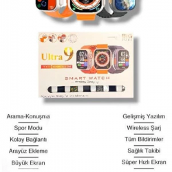 Mey İthalat® Akıllı Saat Bluetooth Araması, Spor Modları ve Sağlık İzleme ile Hayatınızı Kolaylaştıran Akıllı Saat