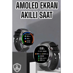 Mey İthalat® Akıllı Saat Bluetooth Bağlantılı Amoled Ekran Uyku ve Sağlık Takibi