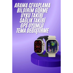 Mey İthalat® Akıllı Saat Bluetooth Bağlantılı Uyku ve Sağlık Takibi