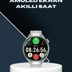 Mey İthalat® Akıllı Saat Bluetooth Görüşme Destekli – Spor, Sağlık ve Bildirim Özellikli