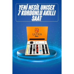 Mey İthalat® Akıllı Saat Çağrı Cevaplayabilen Unısex 7 Kordonlu Müzik Dinleme