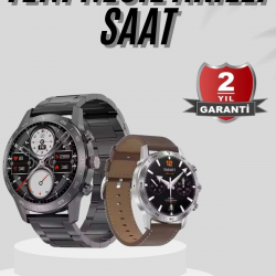 Mey İthalat® Akıllı Saat Çelik Kordon Çağrı Cevaplama Amoled Ekran Titreşimli Uyku ve Sağlık Takibi