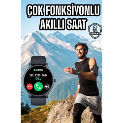 Mey İthalat® Akıllı Saat Çok Fonksiyonlu Sesli Görüşme NFC Uyumlu Amoled Ekran
