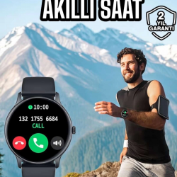 Mey İthalat® Akıllı Saat Çok Fonksiyonlu Sesli Görüşme NFC Uyumlu Amoled Ekran
