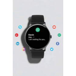 Mey İthalat® Akıllı Saat Çok Fonksiyonlu Sesli Görüşme NFC Uyumlu Amoled Ekran