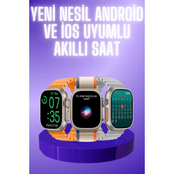 Mey İthalat® Akıllı Saat Çok Fonksiyonlu Unısex Sosyal Medya Girişli Bluetooth Bağlantılı