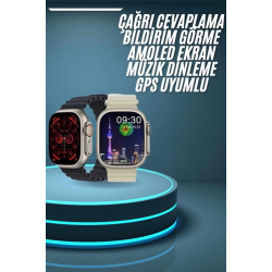 Mey İthalat® Akıllı Saat Çok Fonksiyonlu Uzun Pil Ömürlü Çağrı Cevaplayabilen Kol Saati