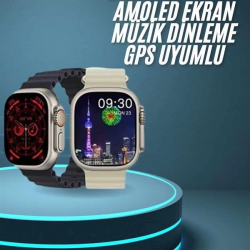 Mey İthalat® Akıllı Saat Çok Fonksiyonlu Uzun Pil Ömürlü Çağrı Cevaplayabilen Kol Saati