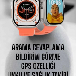 Mey İthalat® Akıllı Saat GPS, Sağlık Ve Uyku Takibi Arama Cevaplayan Bluetooth Bağlantılı