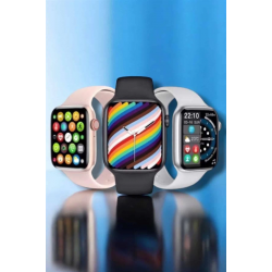 Mey İthalat® Akıllı Saat iOS ve Android ile Uyumlu Şık ve Çok Fonksiyonlu